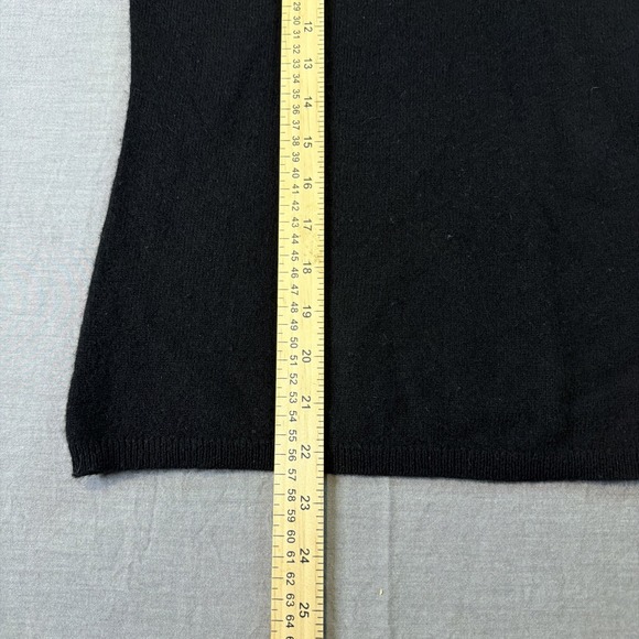 Women's Cashmere Charter Club Luxury Turtleneck Sweater Black Sz S - Picture 6 of 10